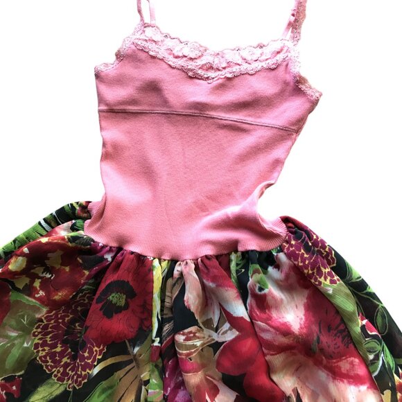 Handmade Girl’s Party Dress Size 10: Ruffled Floral Spring Summer Princess Dress - Picture 3 of 12